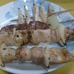 焼き鳥きむら - ナンコツ、ハツ、豚バラ