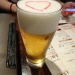 Wagyuu Yakiniku Tabehoudai Nikuyano Daidokoro - アサヒスーパードライエクストラコールド＋ビールアート