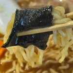 お食事処つるや - 海苔を巻いて