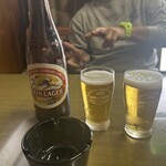博龍 - 瓶ビールにキンキンに冷えたコップに灰皿！神