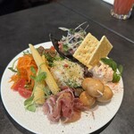 炭焼きイタリアン Black - 前菜盛り合わせ