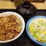 松屋 - ん？特盛？器小さくない？