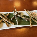 川よし - 三種盛り　左から手羽先風味、おこし風、山椒塩