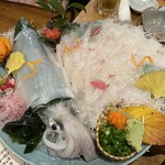 博多 魚一番 本店 - イカとヒラメ