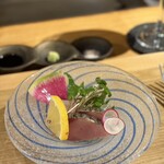 鉄板焼 Bon's - 長崎県産ハガツオ
      長崎県産キアラ昆布〆め