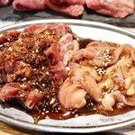 飛騨焼肉ホルモンぼたん - 名物アカ・名物シロ