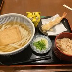 うどん和匠 - 料理写真:えび天きつね定食　950円(税込)