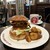 エーエス クラシックス ダイナー - 料理写真:【期間限定 20th Anniversary Burger】〜12/25
          『APPLE HONEY BACON CHEESE BURGER¥2,200』
          『BLEND COFFEE¥440』