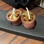 信州焼肉 NAMSAN - 雲丹と和牛の特選うに肉軍艦