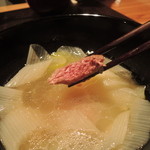 神保町 傳 - 鴨肉と下仁田ネギのお椀