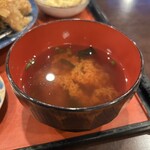 お食事処　萬揚げとん福天 - 味噌汁❗️