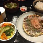 お好み焼 4resT - お好み焼定食 980円