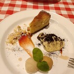 OSTERIA NAKANO - ドルチェの盛り合わせ　　是非このお店に来たらこのメニューを頼んでください。その日によってかわりますが、下手なケーキ屋さんよりも絶対美味しいです