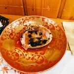 花くし - 香箱に熱燗注いで貰った♪