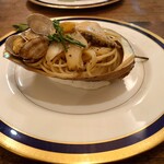 Ristorante Bell - アワビとアサリのパスタ