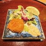 銀座 青天 - オホーツクホタテ貝のフライ