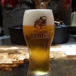 鉄板焼 grow - ヱビスビール 800円