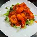 黄鶴楼 餃子酒場 - 2025/12月。車エビチリ。