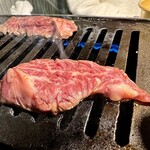 たまには焼肉陸 - 焼き焼き  ヾ(●´∇｀●)ﾉ