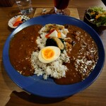 totto Cafe&Bar - おばんざい牛すじカレー＋ベリーティー