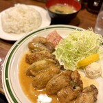 かつれつ四谷たけだ - カキバター焼き定食＋カキ増量＋ご飯大盛り✨✨