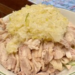 大福源 草加本店 - 蒸し鶏のネギソース