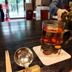久右衛門邸 - 最初に頼んだほうじ茶がずっと熱々だった