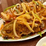 大福源 草加本店 - 鮮魚の素揚げ甘酢あん