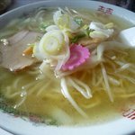 つくも食堂 - 塩ラーメンのアップです