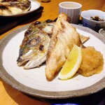 丸新 - 『さかな定食（シマアジ カブト焼き）（2680円税込）』