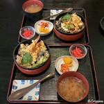 いとうや - 天丼と謳いながら重で供された天丼