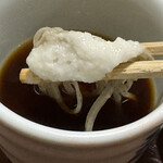 近又 - とろろで食べる。わさびとのコラボが最高。やっぱ薬味はつゆに溶かさず食べたいよね。向島民としては(´∀｀)