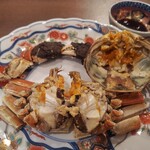 四川料理 巴蜀 - [2025年11月 訪問]蒸し上海蟹。卵たっぷりだよー。