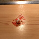 神戸 赤ふじ - 食後の牛脂っぽい見た目の飴