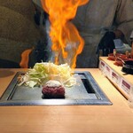 神戸 赤ふじ - お酒でフランベする・しないも選ばせてくれます