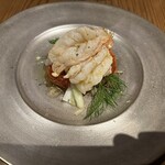 キョウヤ クチーナ イタリアーナ - 赤海老の前菜