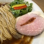 めん処 きよ洲 - 試作中の豚チャーシュー！肉肉しくて柔らかくてなったかも！
