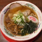 つじ製麺所 - 平打ち煮干しそば(730)