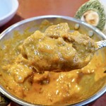 ビニタダイニング - チーズナンセット　マトンカレー