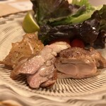 魚籠 - 鶏のもも焼き