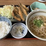 旨いもの処 一朗 - イワシフライ定食950円　アジフライは多いけど、イワシフライの定食って珍しい
