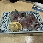 まわる寿司　博多魚がし - あじ刺身¥1270外