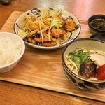 沖縄食堂ハイサイ - ふーチャンプルー定食（1200円）