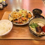 沖縄食堂ハイサイ - ふーチャンプルー定食（1200円）