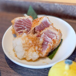 カフェ TSUKUMO食堂 - マグロレアカツ おろしポン酢☆