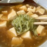 日本ラーメンみなみ - 2025年新潟駅前店　マーボー(クロレラ麺)