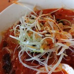 幸楽苑 - ネギ投入