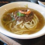 赤崁擔仔麵 - 伝統担仔麺（タンツー麺）50元（175円）