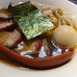 支那そば なかじま - ワンタンチャーシューメン味玉トッピンク