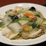 健康中華 青蓮 - 海鮮餡掛け焼きそば